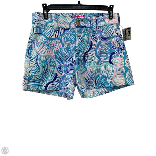 Shorts Designer By Lilly Pulitzer In Blue & Pink, Size: 0