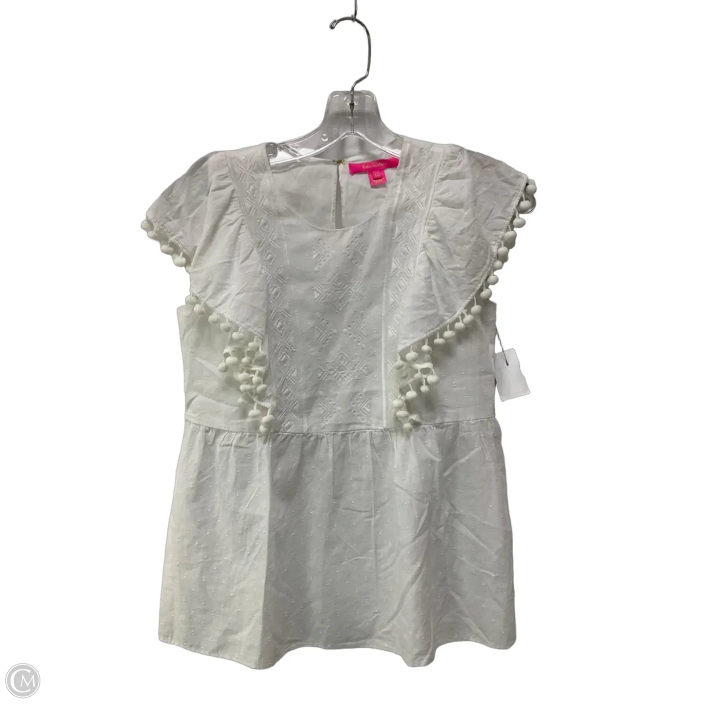 Top Sleeveless Designer By Lilly Pulitzer In White, Size: Xxs