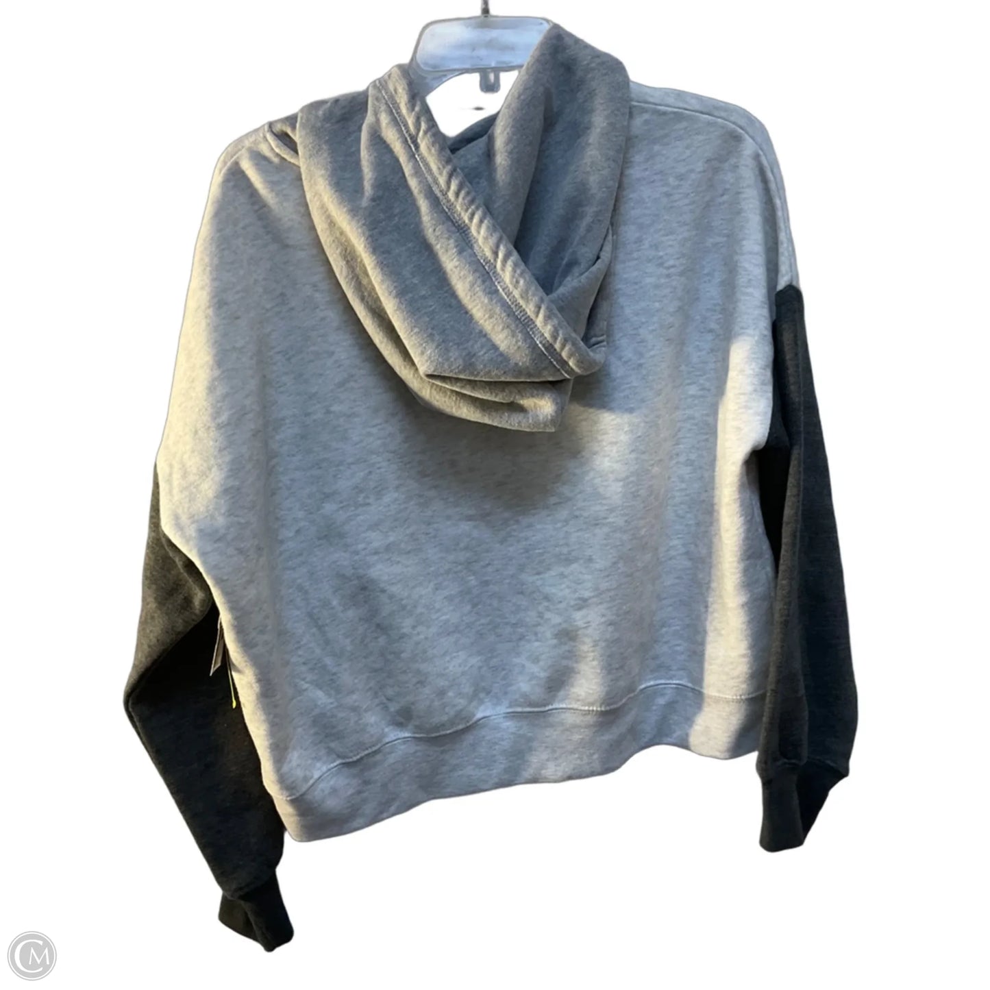 Athletic Sweatshirt Hoodie By Cme In Grey, Size: M