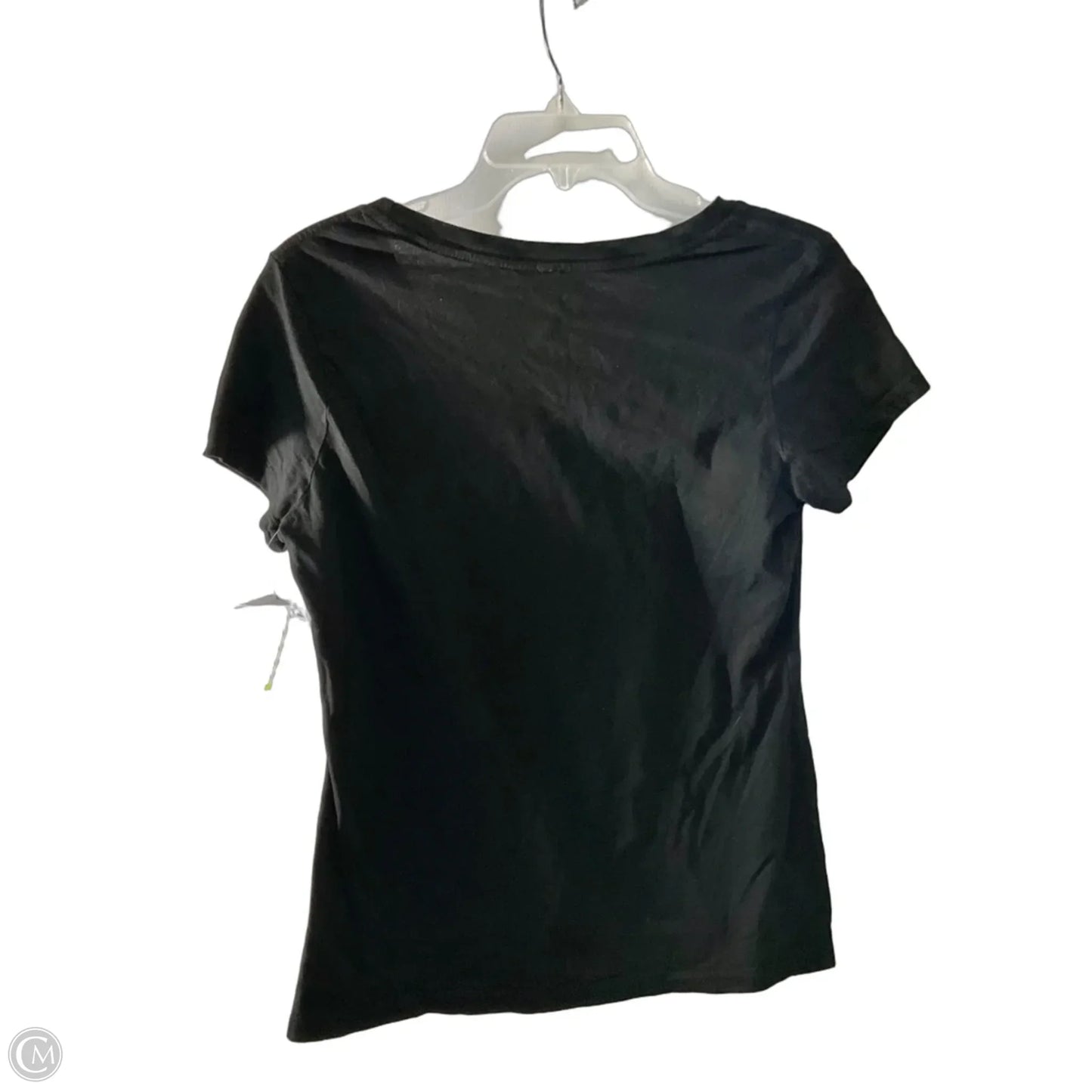 Athletic Top Short Sleeve By Cmc In Black & Orange, Size: M