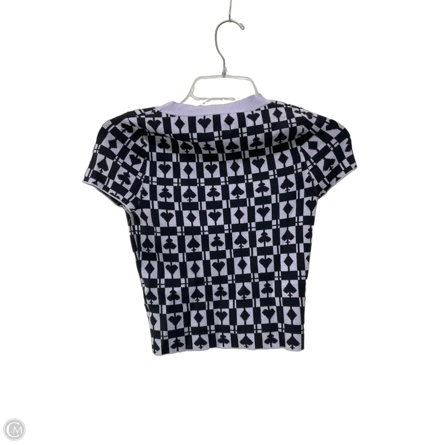 Sweater Short Sleeve By Maeve In Black & Purple, Size: Xs
