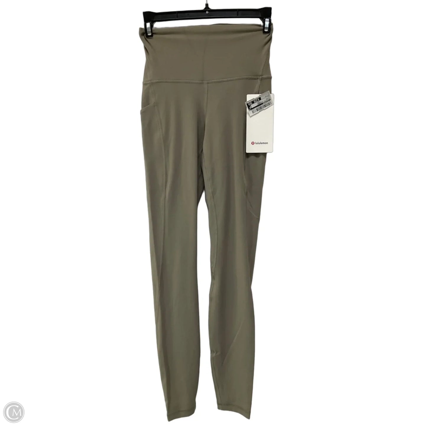 Athletic Leggings By Lululemon In Taupe, Size: 4