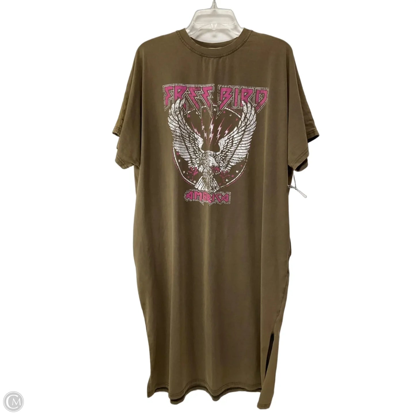 Dress Casual Short By Cmf In Brown & Pink, Size: S