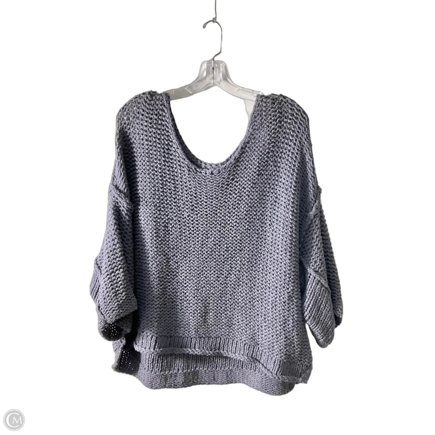 Sweater Short Sleeve By Free People In Grey, Size: S