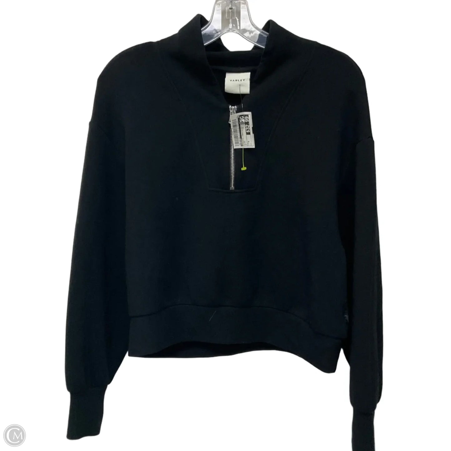 Athletic Sweatshirt Collar By Varley In Black, Size: S