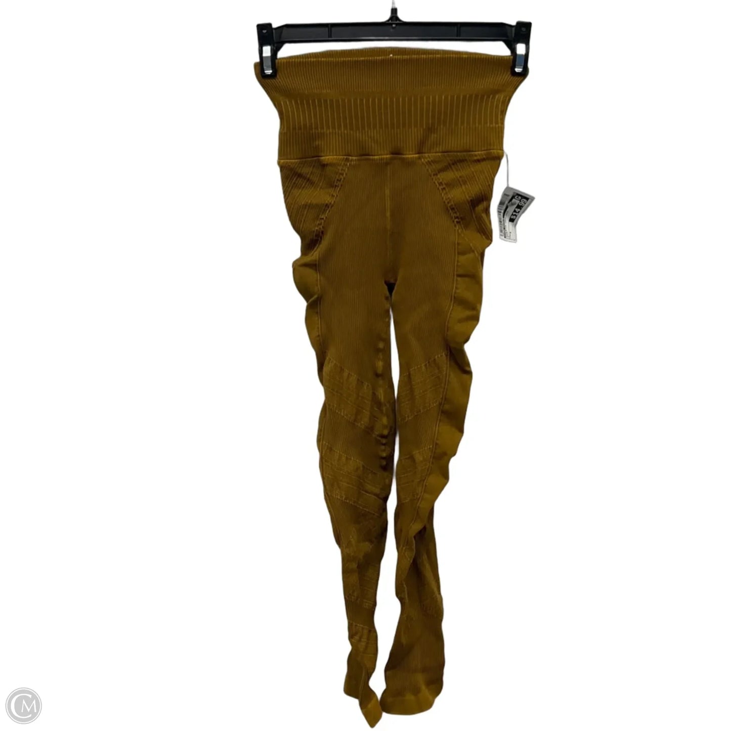 Athletic Leggings By Free People In Gold, Size: S