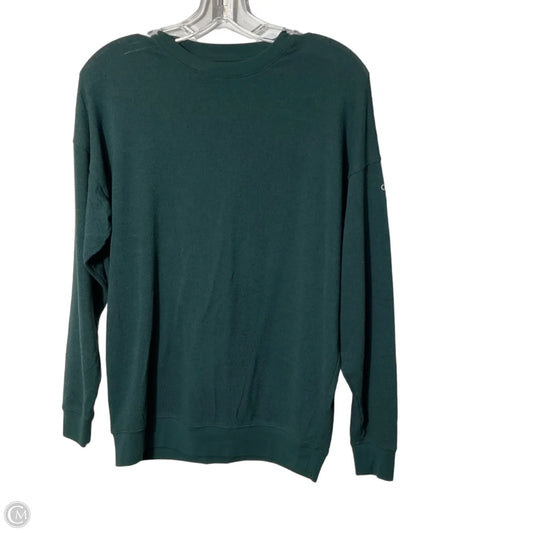 Athletic Top Long Sleeve Crewneck By Alo In Teal, Size: S