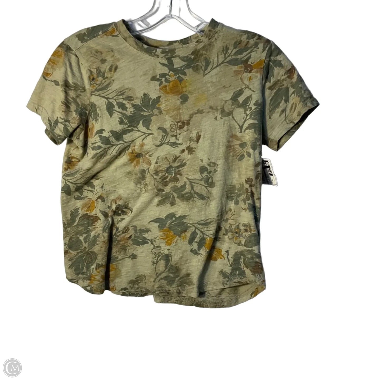 Top Short Sleeve Basic By Pilcro In Floral Print, Size: Xs