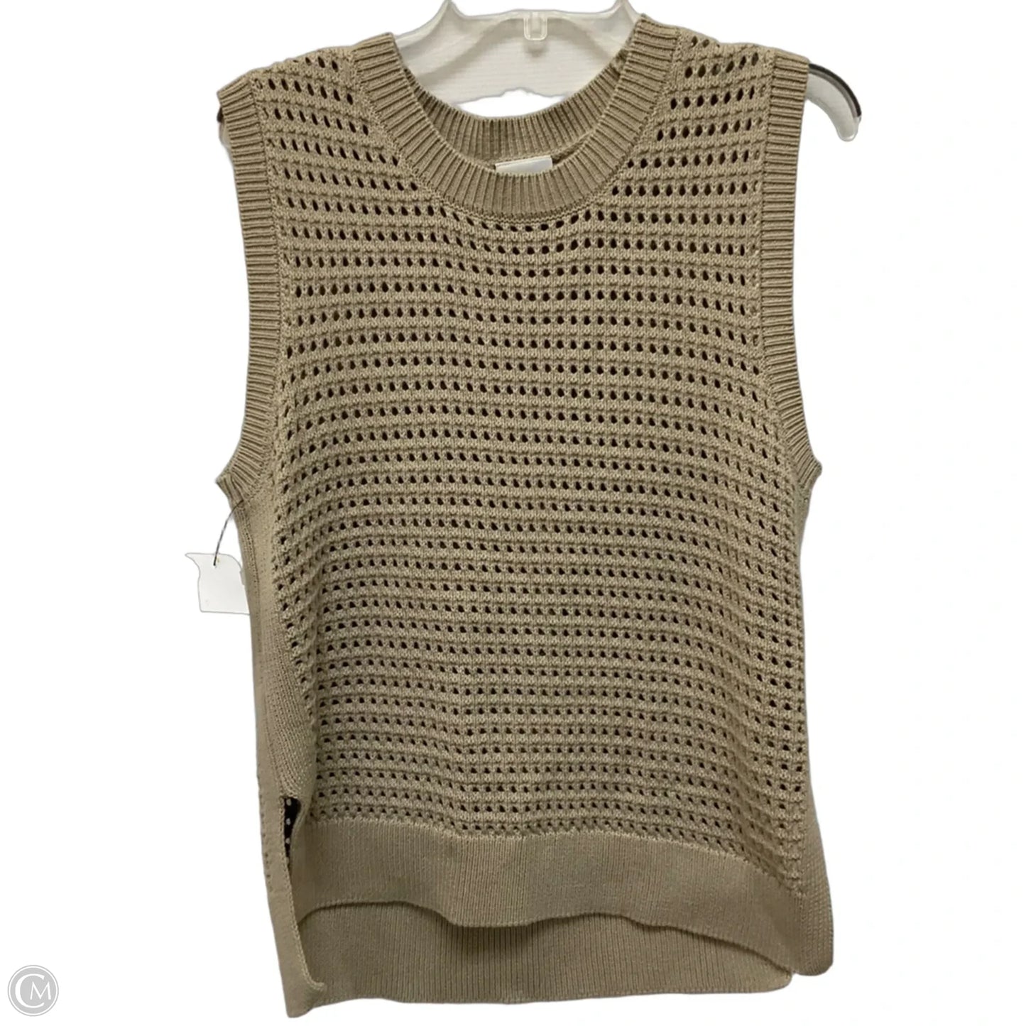 Vest Sweater By Varley In Tan, Size: L