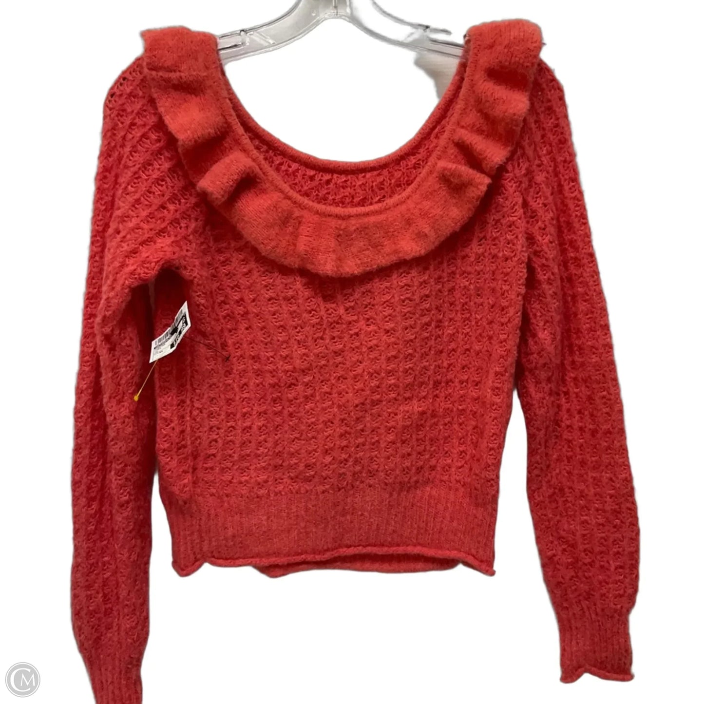 Sweater By Anthropologie In Coral, Size: Xs
