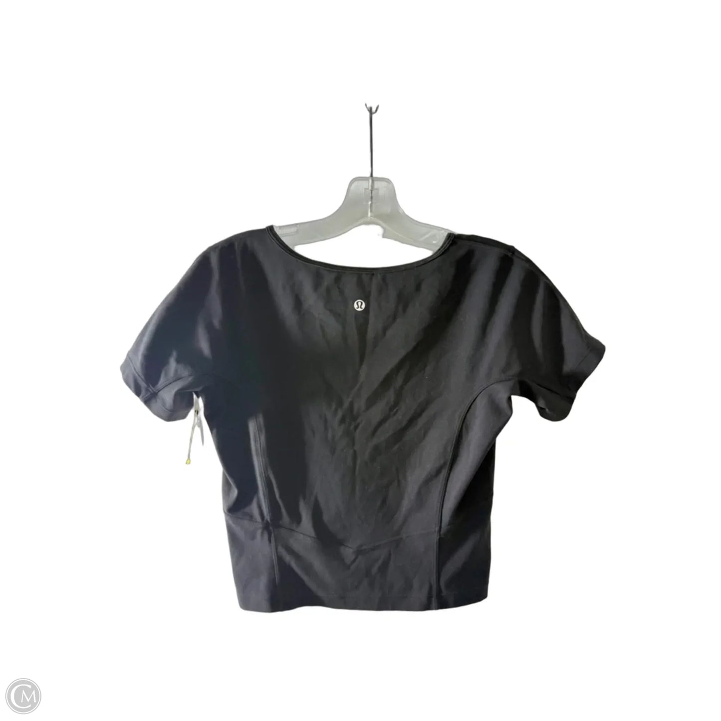 Athletic Top Short Sleeve By Lululemon In Black, Size: 6