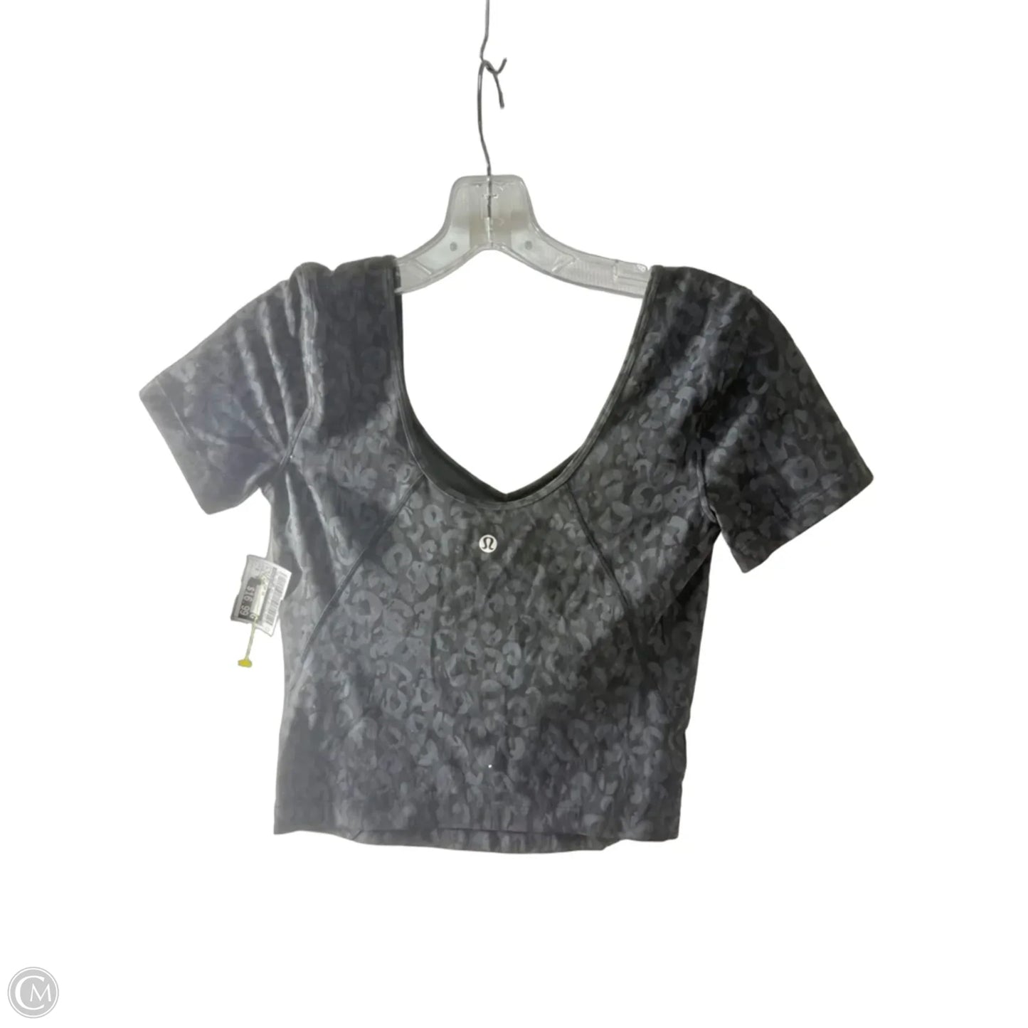 Athletic Top Short Sleeve By Lululemon In Animal Print, Size: 6