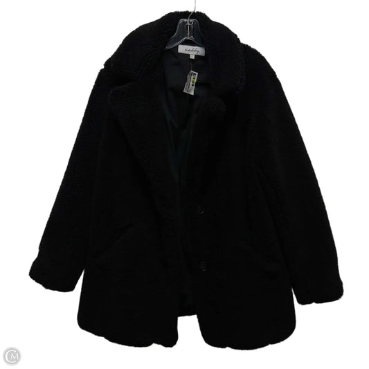 Coat Faux Fur & Sherpa By Sebby In Black, Size: Xl