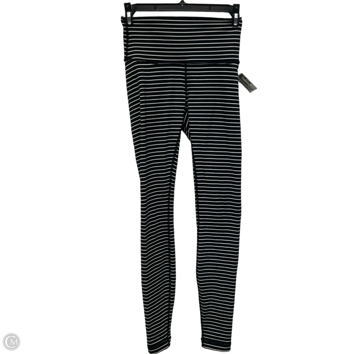 Athletic Leggings By Lululemon In Striped Pattern, Size: 4