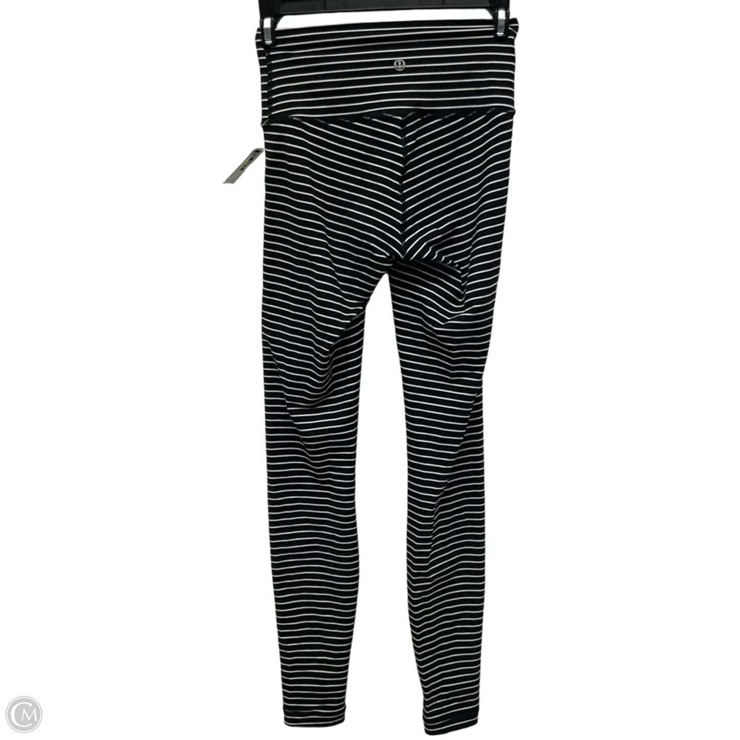 Athletic Leggings By Lululemon In Striped Pattern, Size: 4