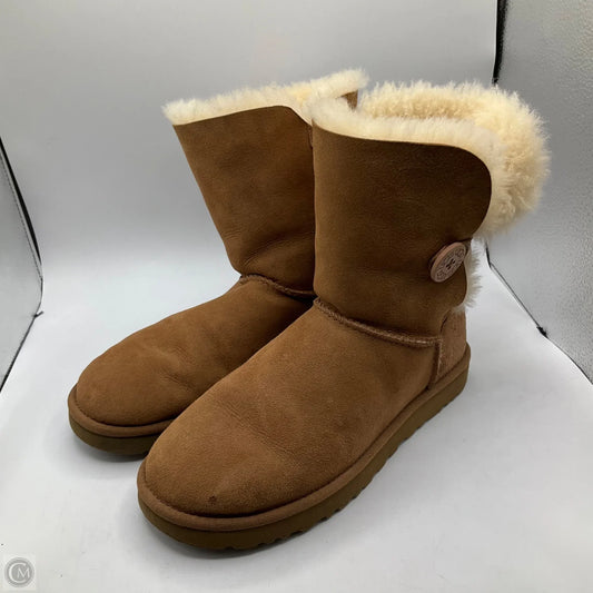 Boots Designer By Ugg In Brown, Size: 10