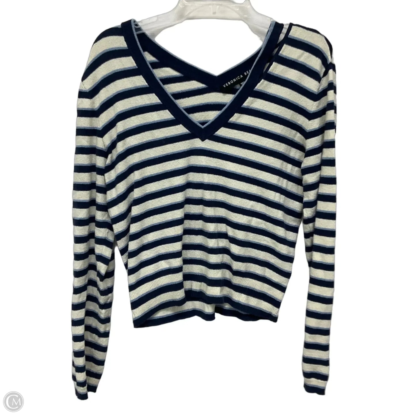 Top Long Sleeve By Veronica Beard In Striped Pattern, Size: S