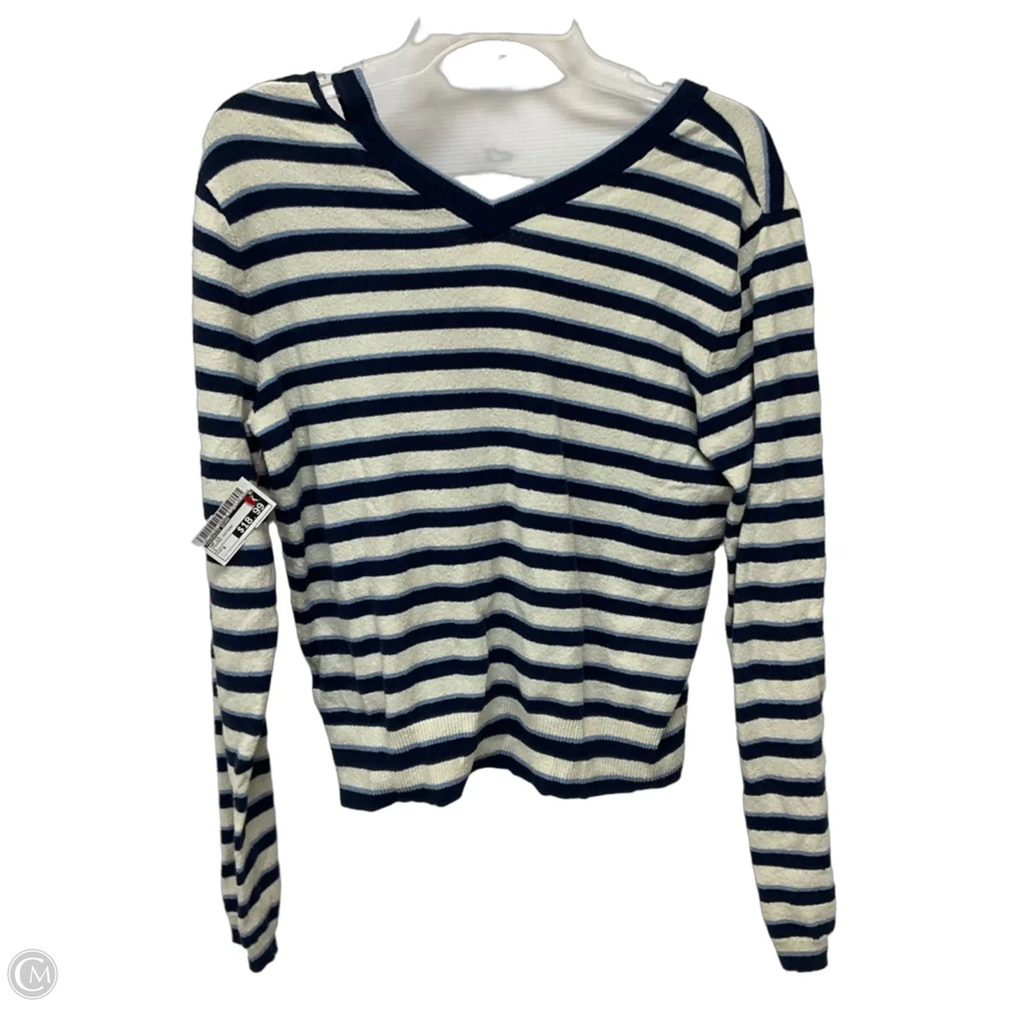 Top Long Sleeve By Veronica Beard In Striped Pattern, Size: S