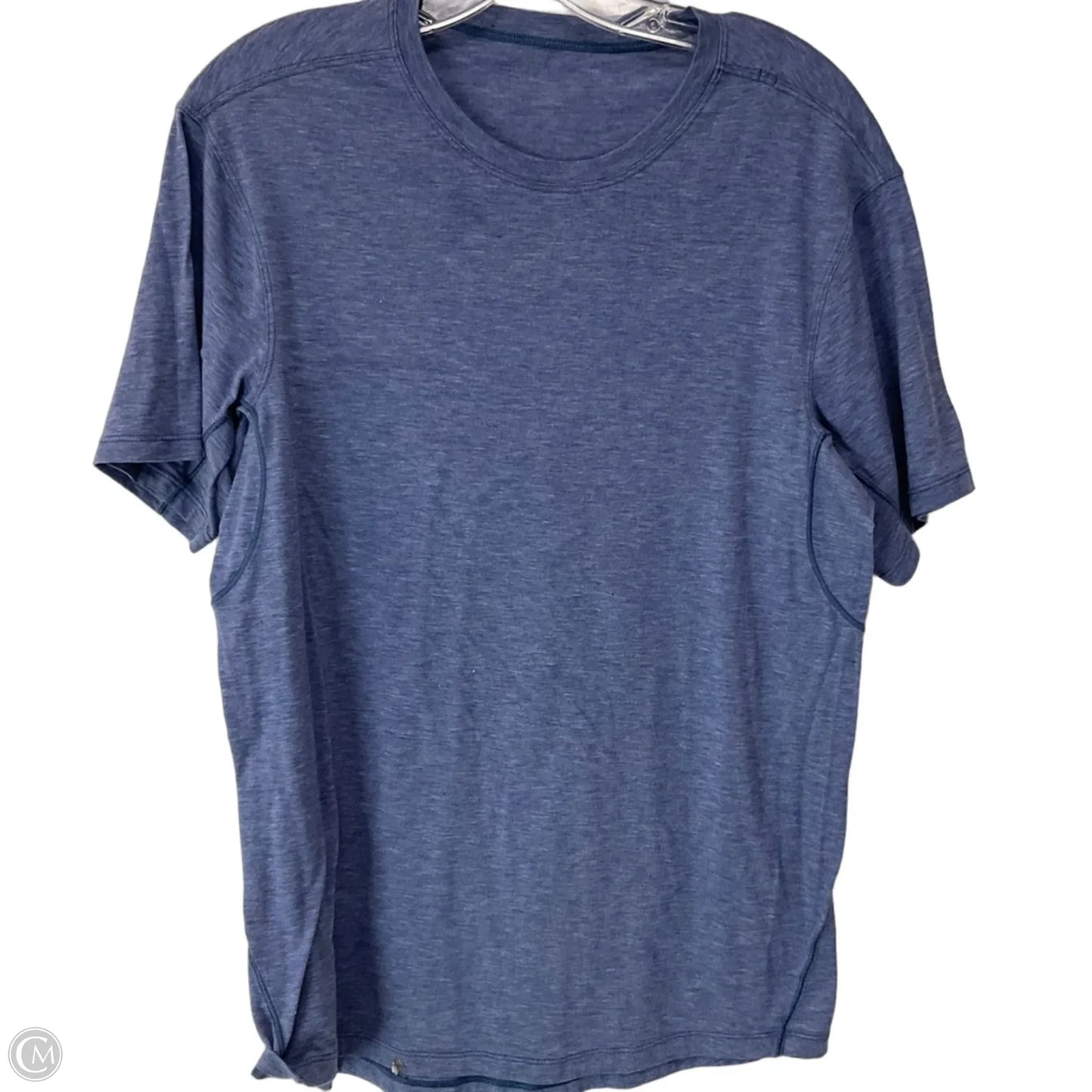 Athletic Top Short Sleeve By Lululemon In Blue, Size: 10
