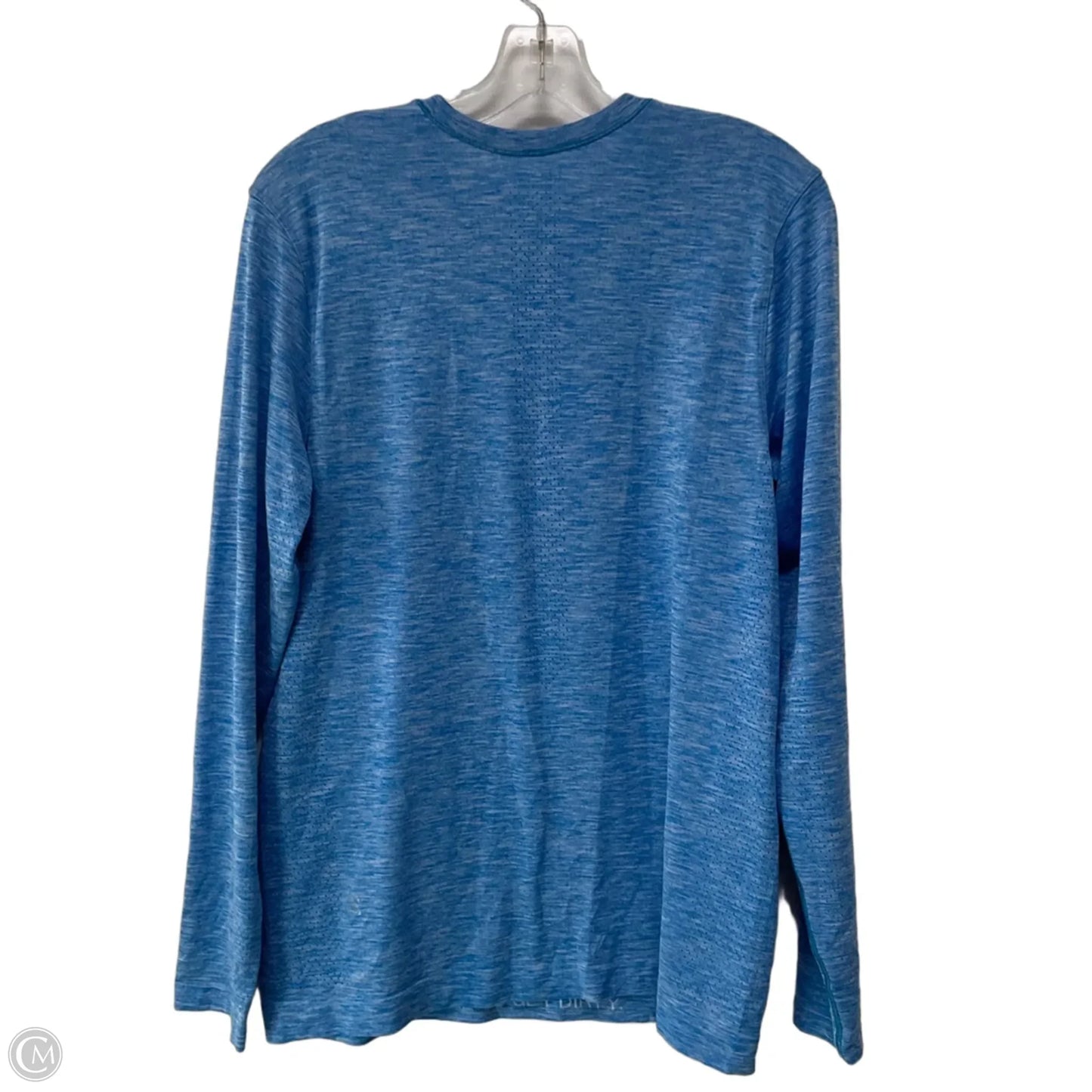 Athletic Top Long Sleeve Crewneck By Lululemon In Blue, Size: M