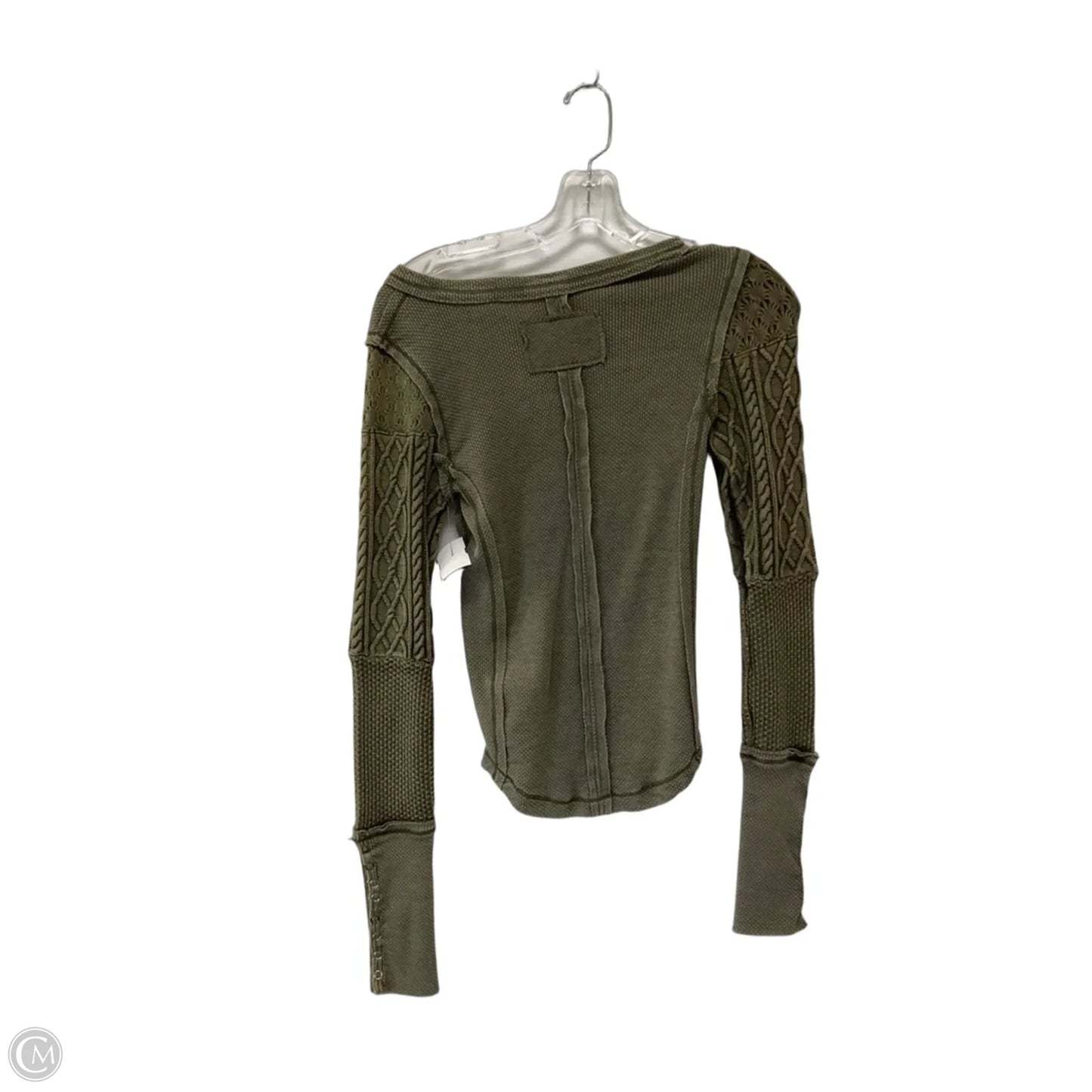 Top Long Sleeve By We The Free In Green, Size: Xs