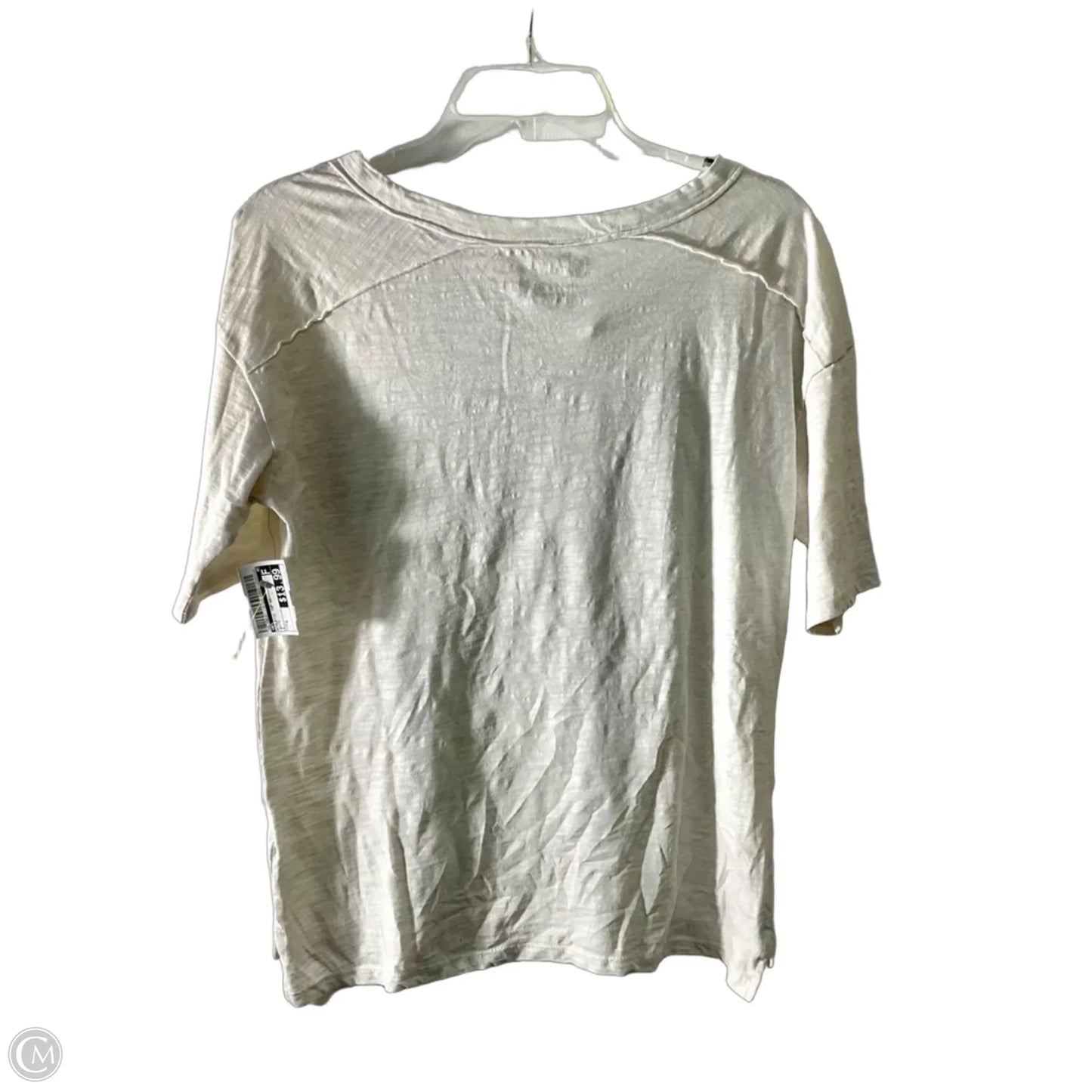 Athletic Top Short Sleeve By Nfl In White, Size: S