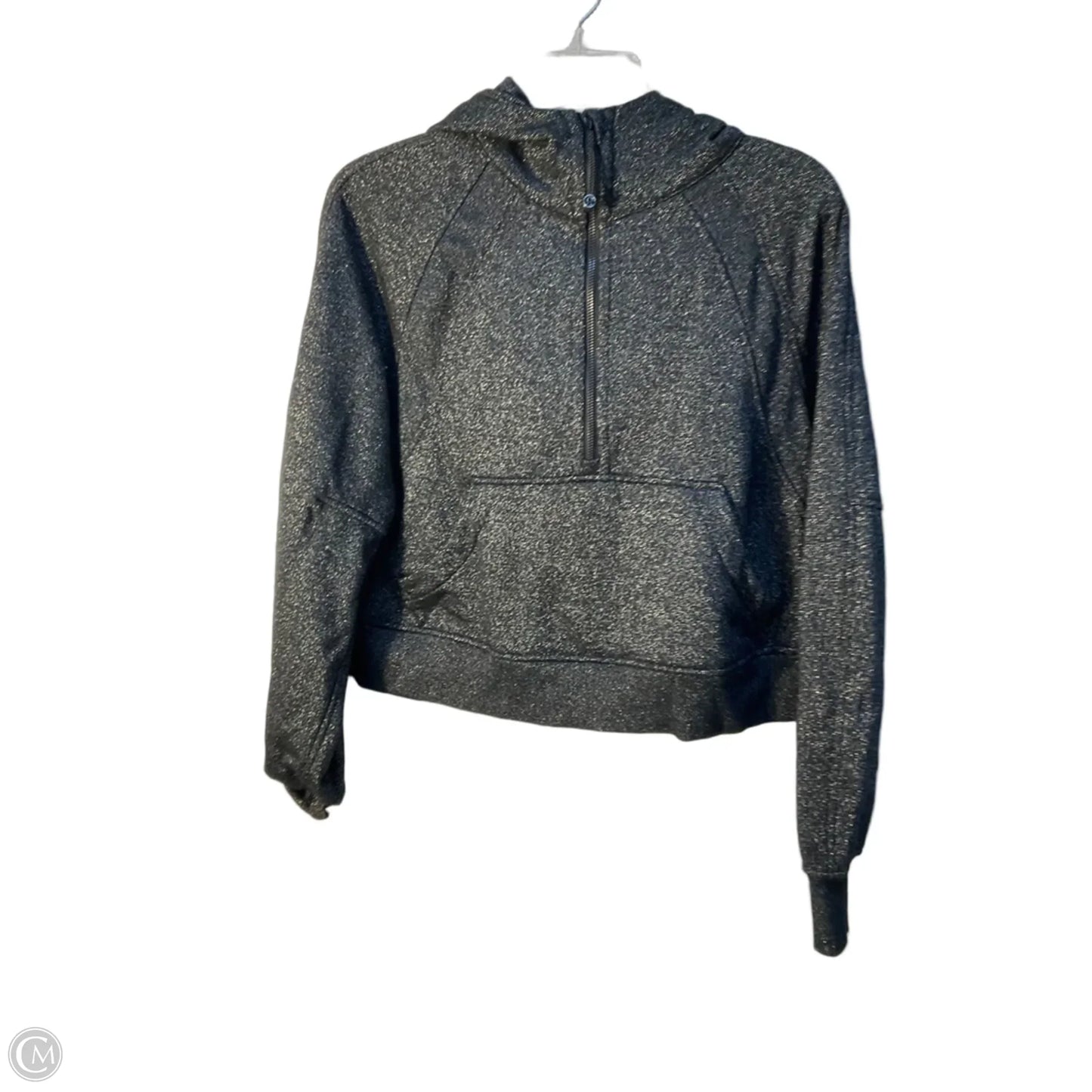 Athletic Top Long Sleeve Collar By Lululemon In Black, Size: Xs