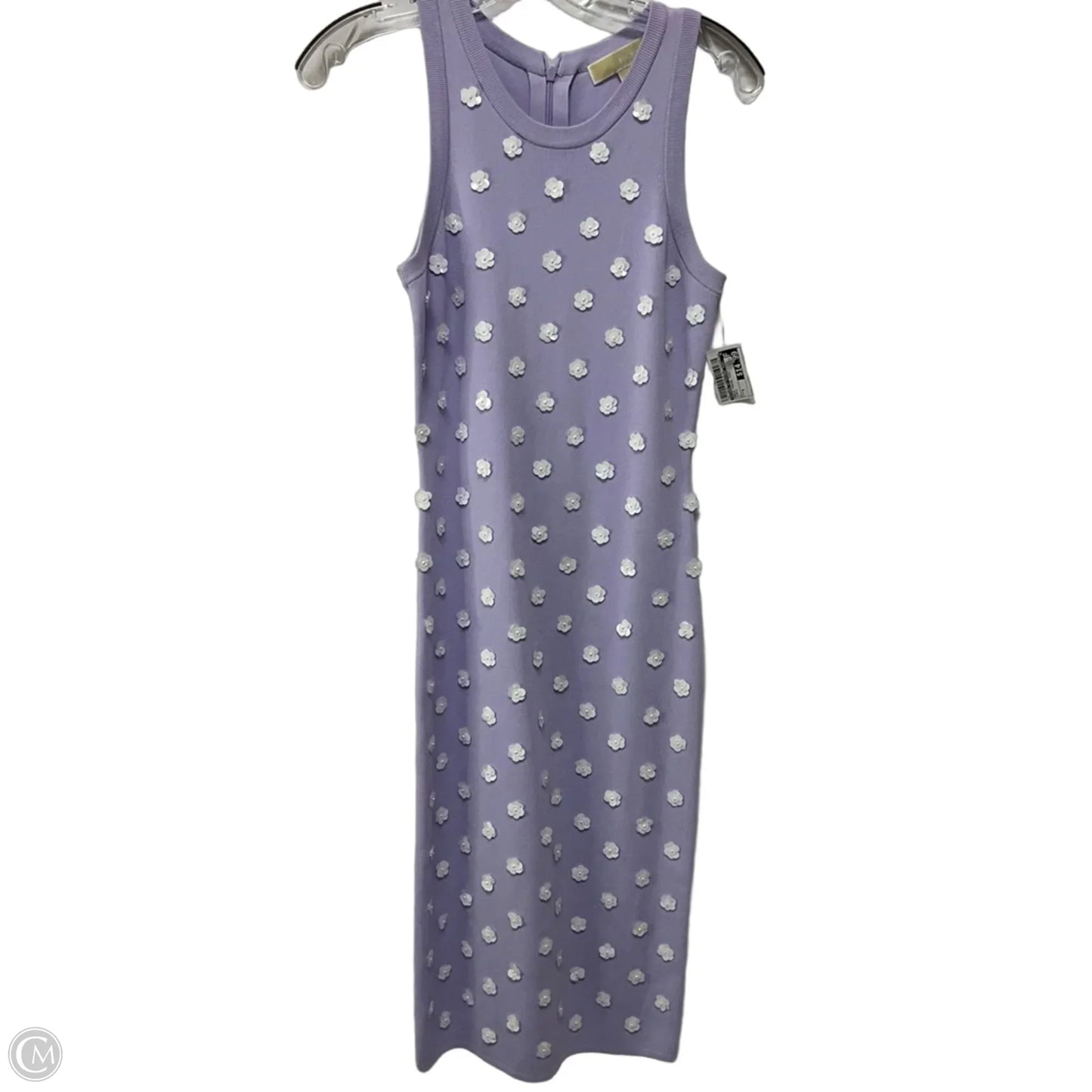 Dress Casual Midi By Michael By Michael Kors In Purple, Size: S
