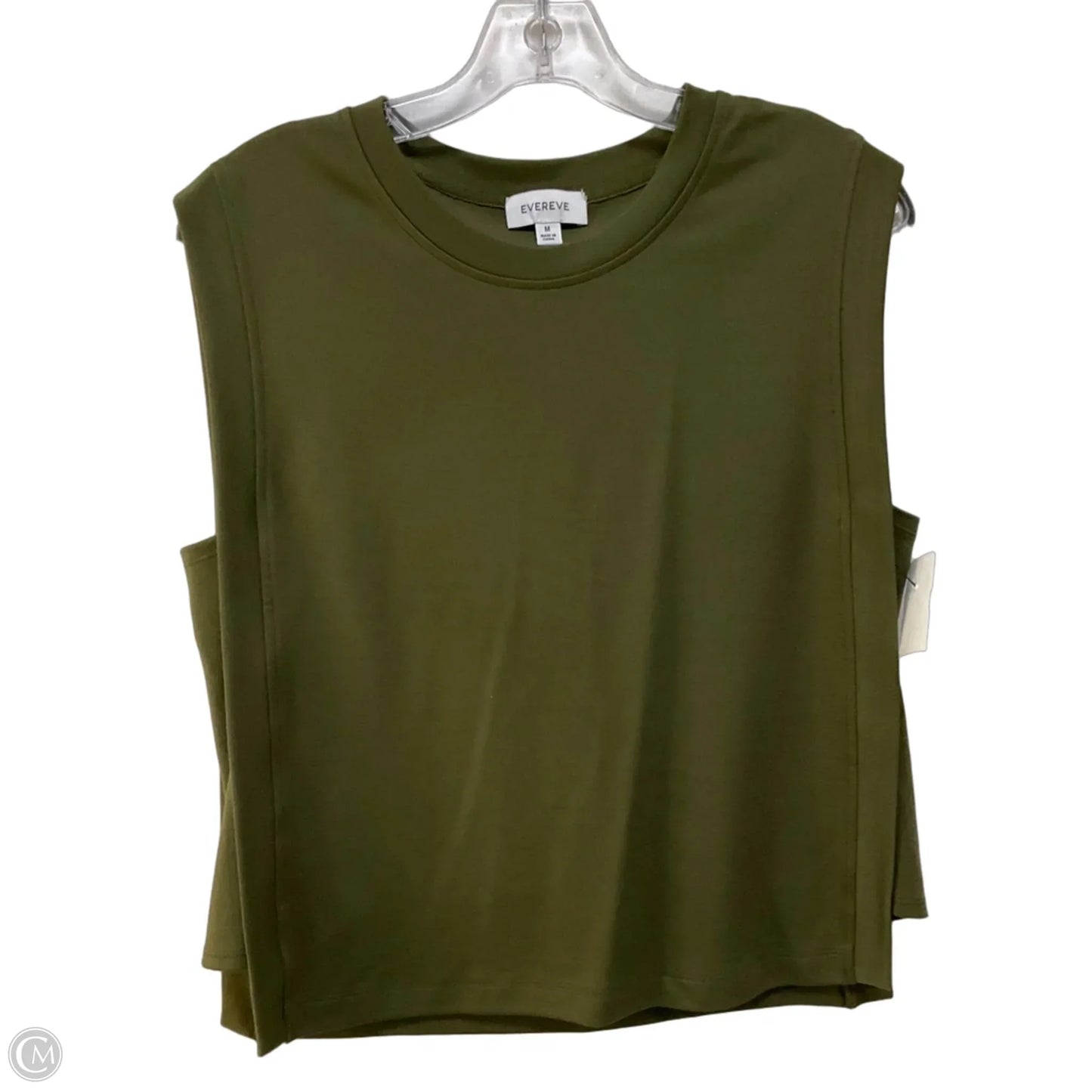 Top Sleeveless By Evereve In Green, Size: M