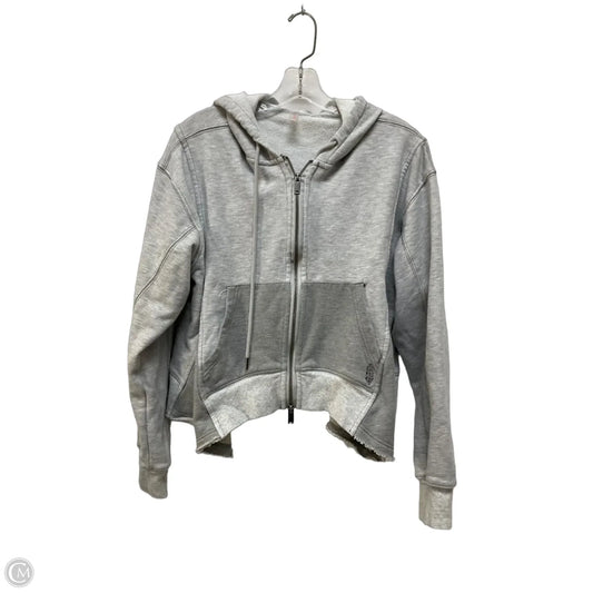 Sweatshirt Hoodie By Free People In Grey, Size: S