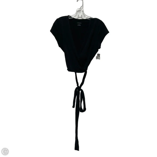Top Short Sleeve By Anthropologie In Black, Size: L
