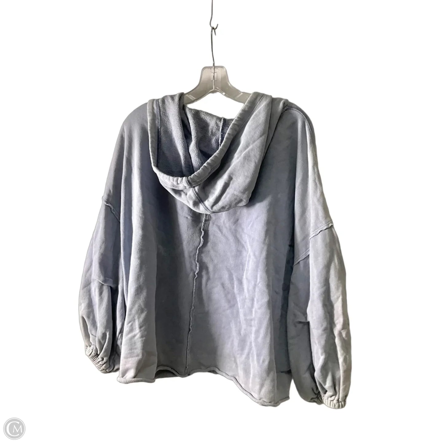 Sweatshirt Hoodie By Free People In Blue, Size: M