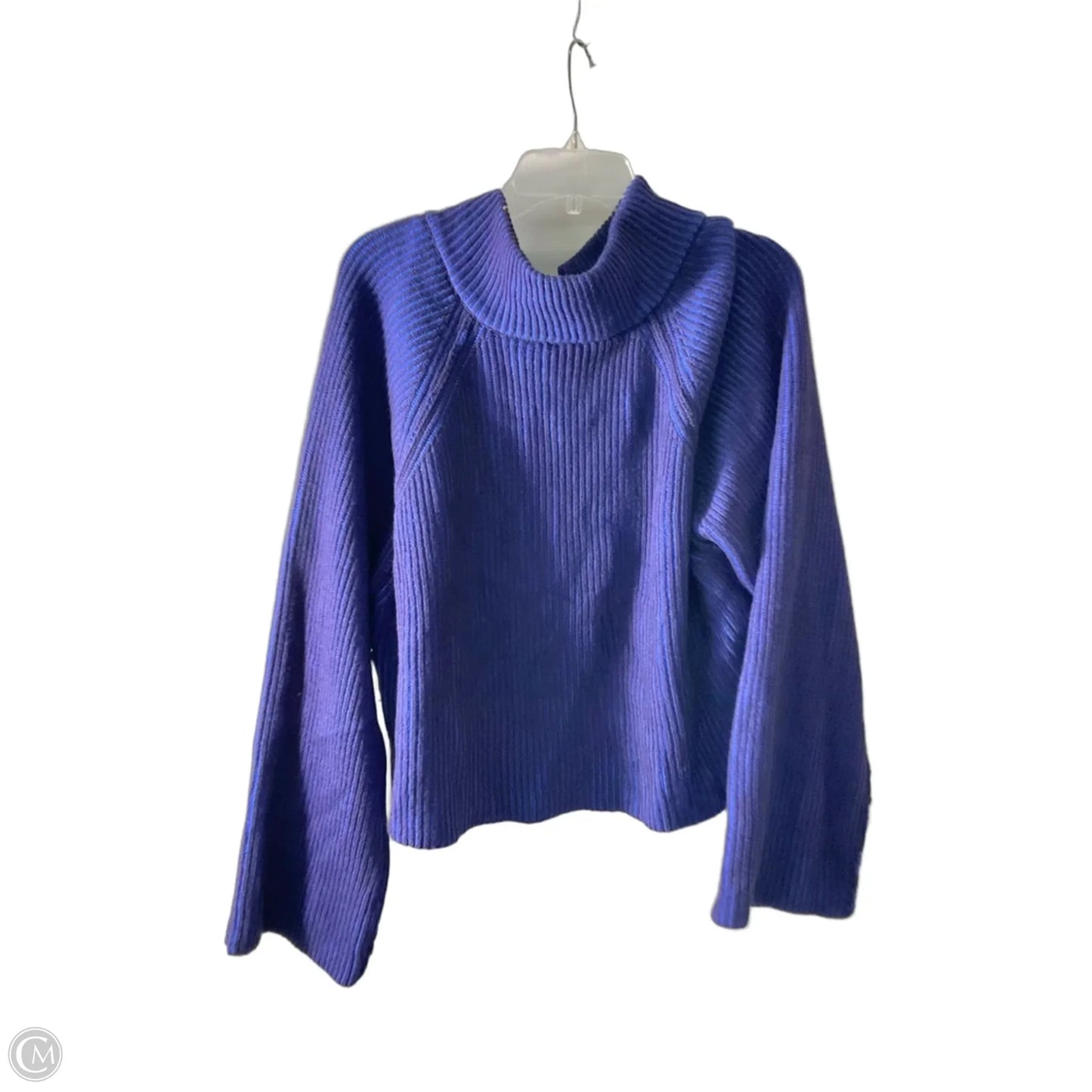 Sweatshirt Collar By Free People In Blue, Size: Xl