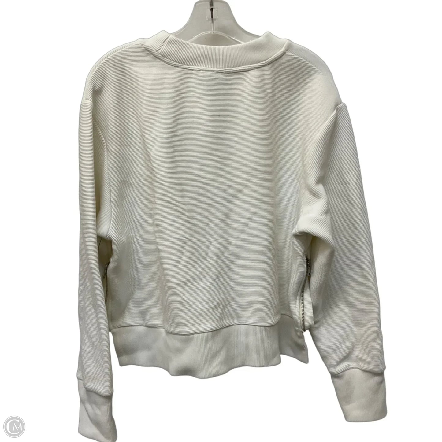 Athletic Top Long Sleeve Crewneck By Varley In White, Size: M