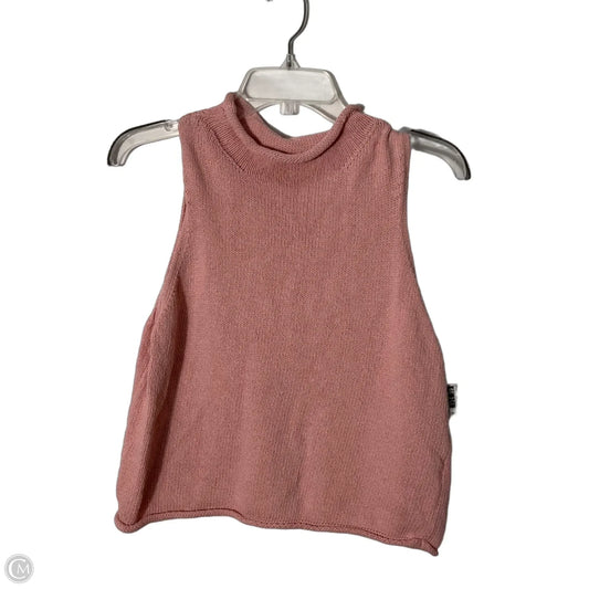 Vest Sweater By Pilcro In Pink, Size: L