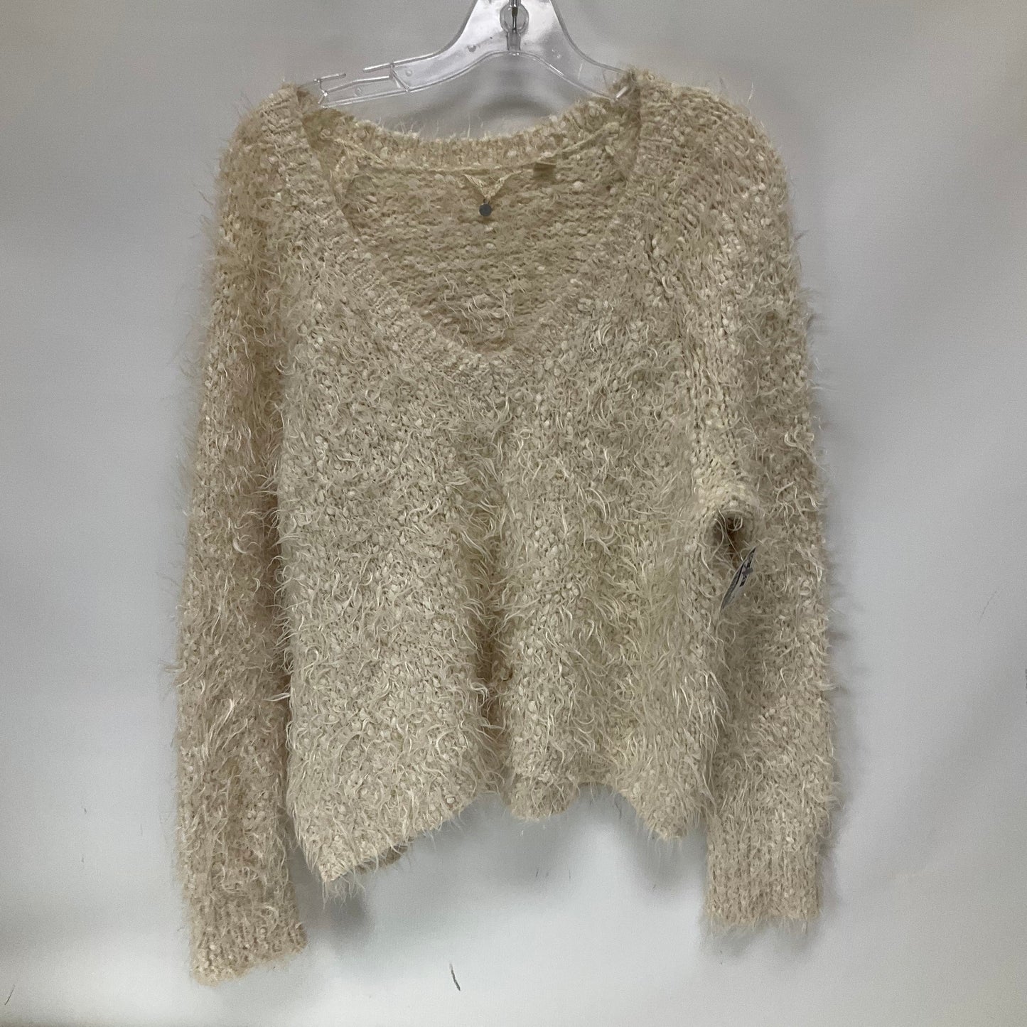 Sweater By Anthropologie In Cream, Size: M