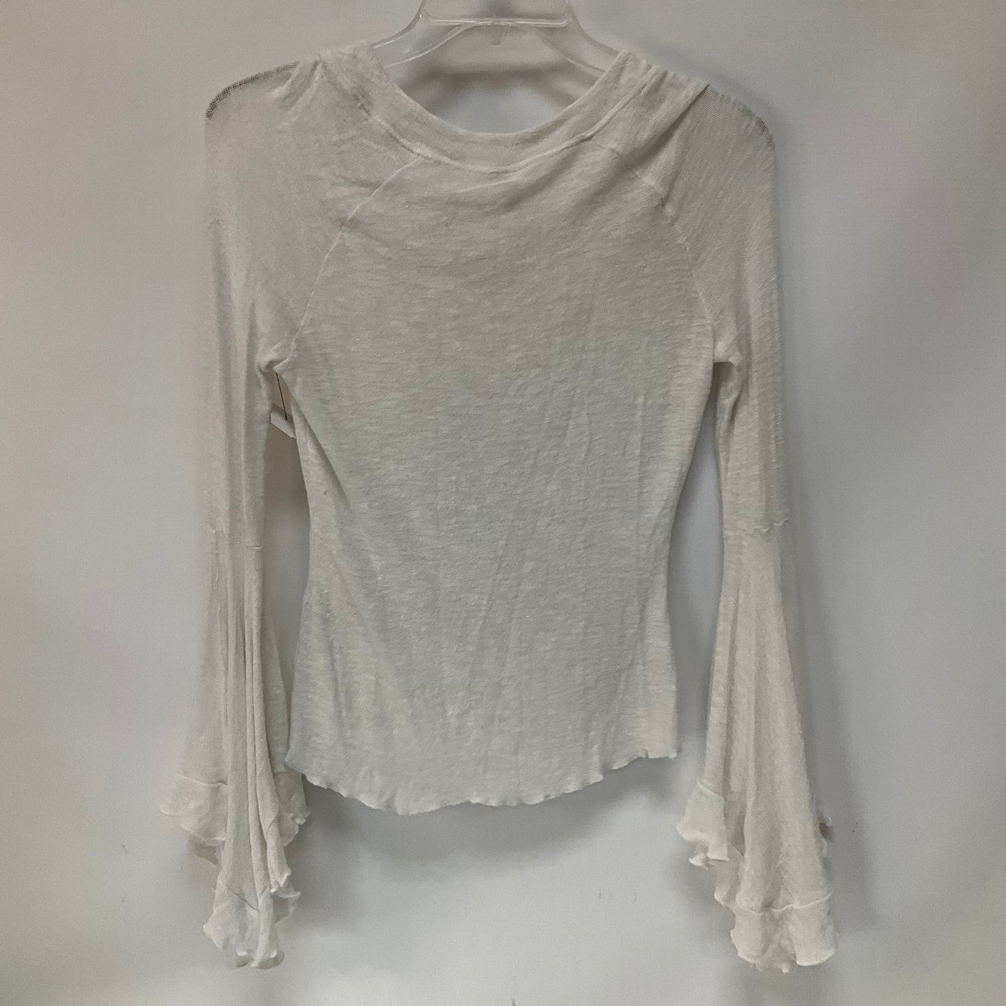 White Top Long Sleeve Free People, Size S