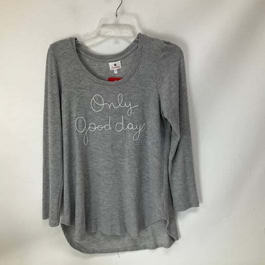 TOP LS SUNDRY in GREY, Size: L