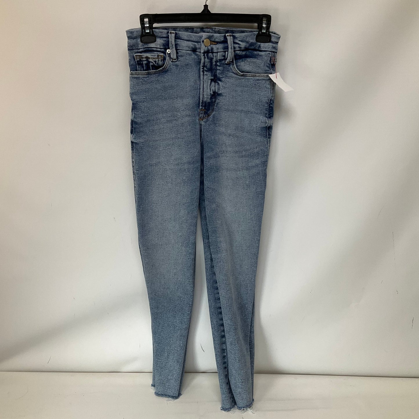 Jeans Skinny By Good American In Blue Denim, Size: 0