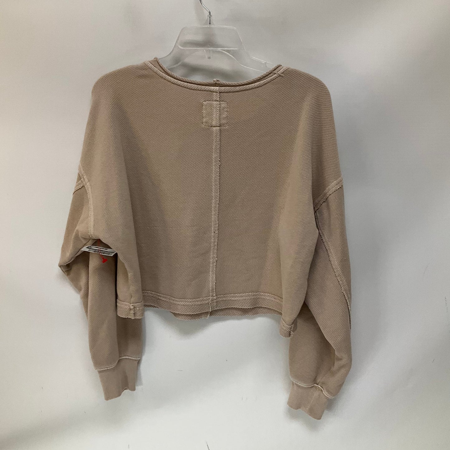 Top Long Sleeve By Aerie In Beige, Size: S