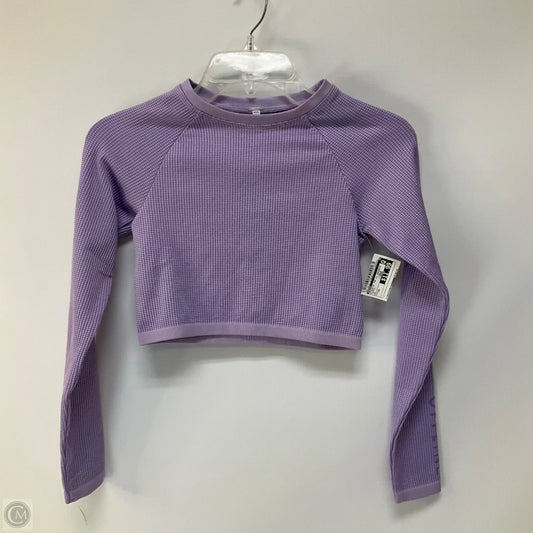 Athletic Top Long Sleeve Crewneck By Aerie In Purple, Size: Xs