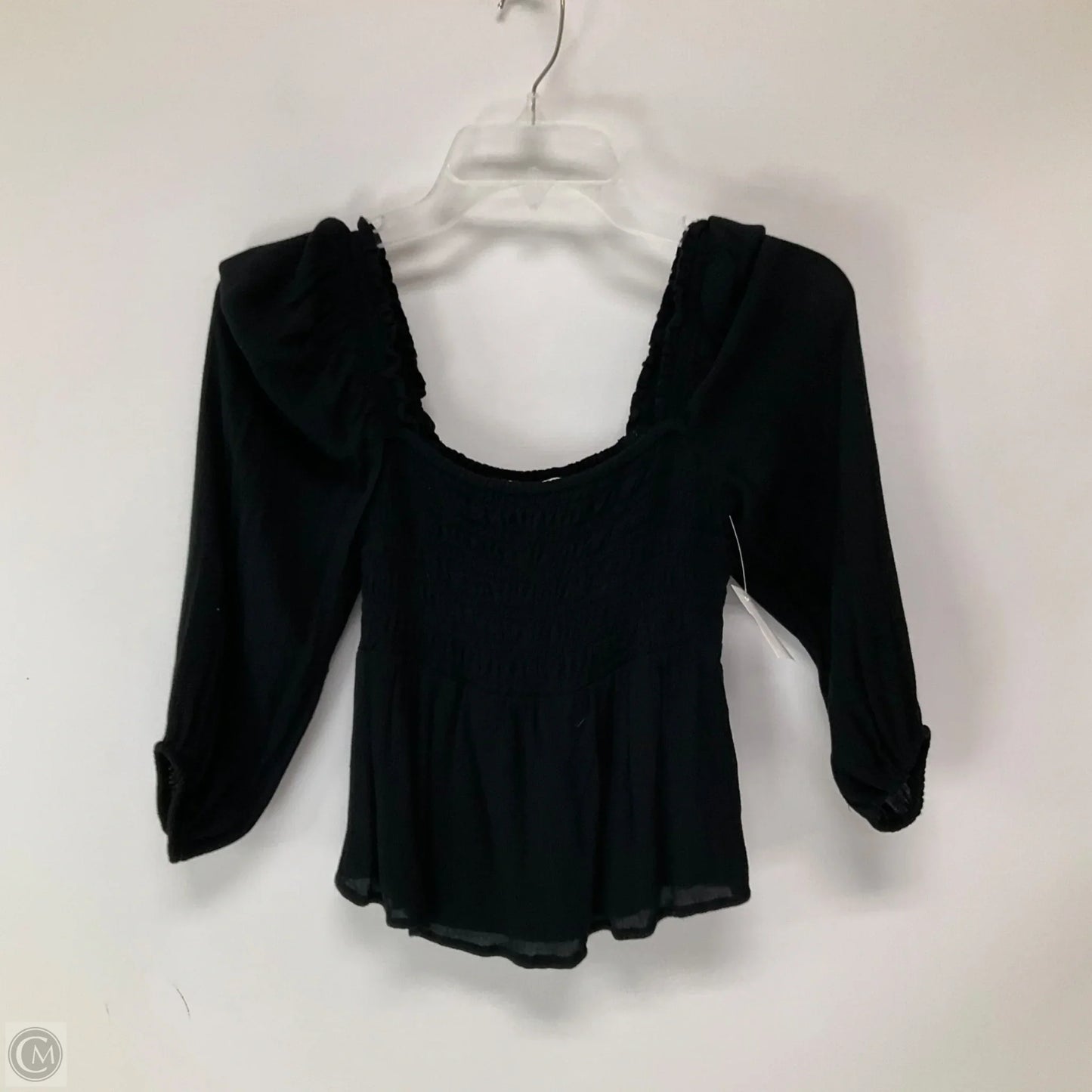 Top Long Sleeve By Abercrombie And Fitch In Black, Size: Xs