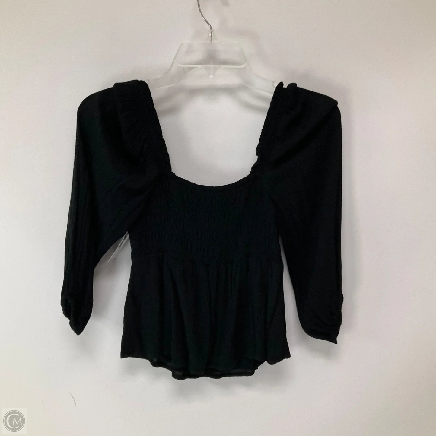 Top Long Sleeve By Abercrombie And Fitch In Black, Size: Xs