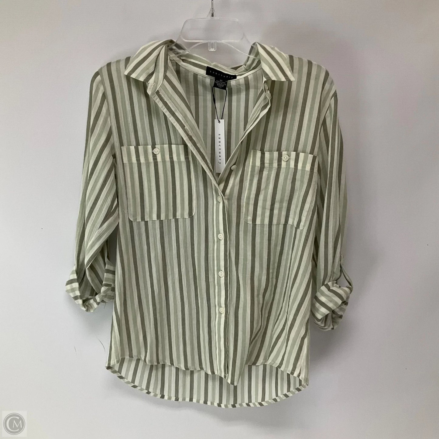 Top Long Sleeve By Sanctuary In Green, Size: Xs