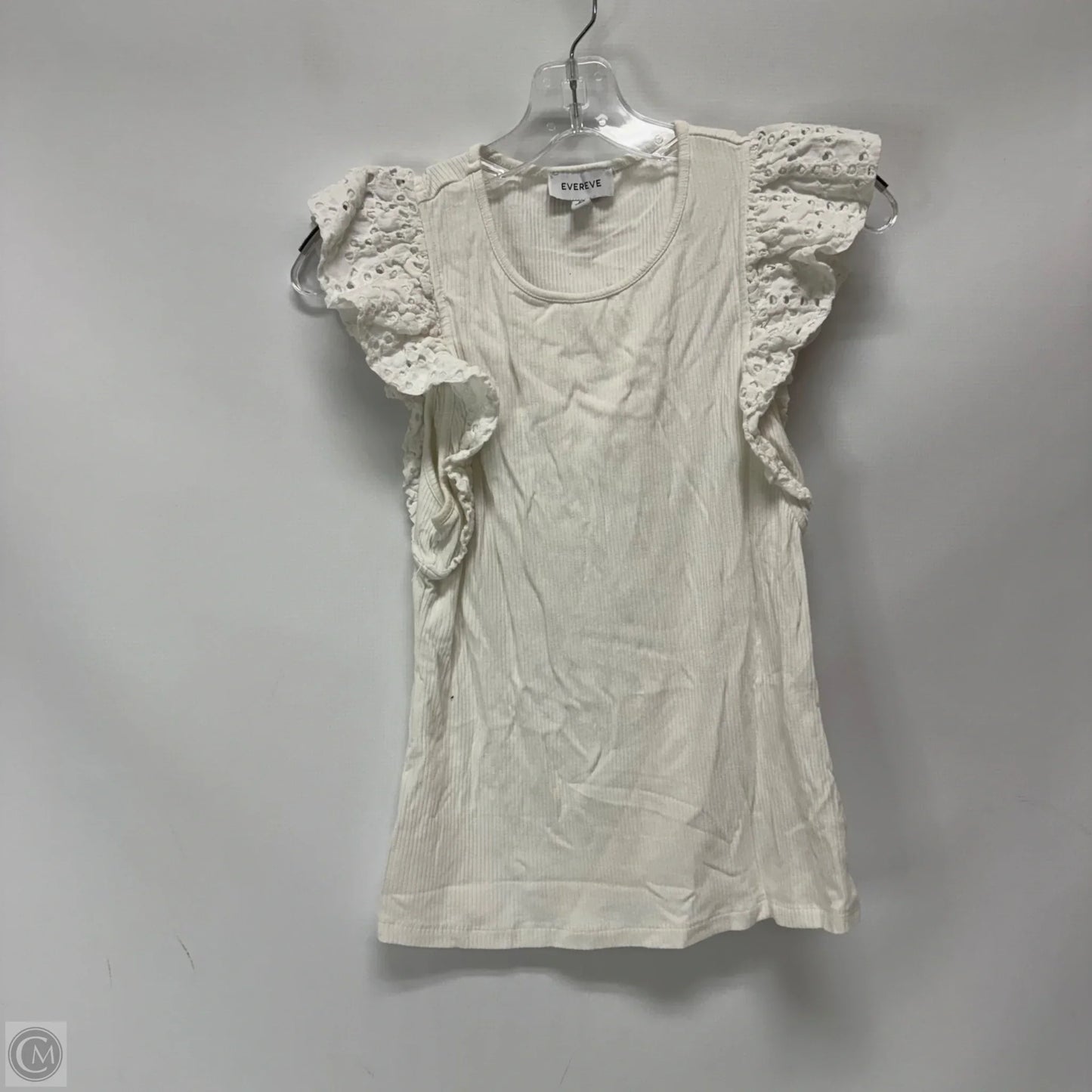 Top Sleeveless By Evereve In White, Size: M