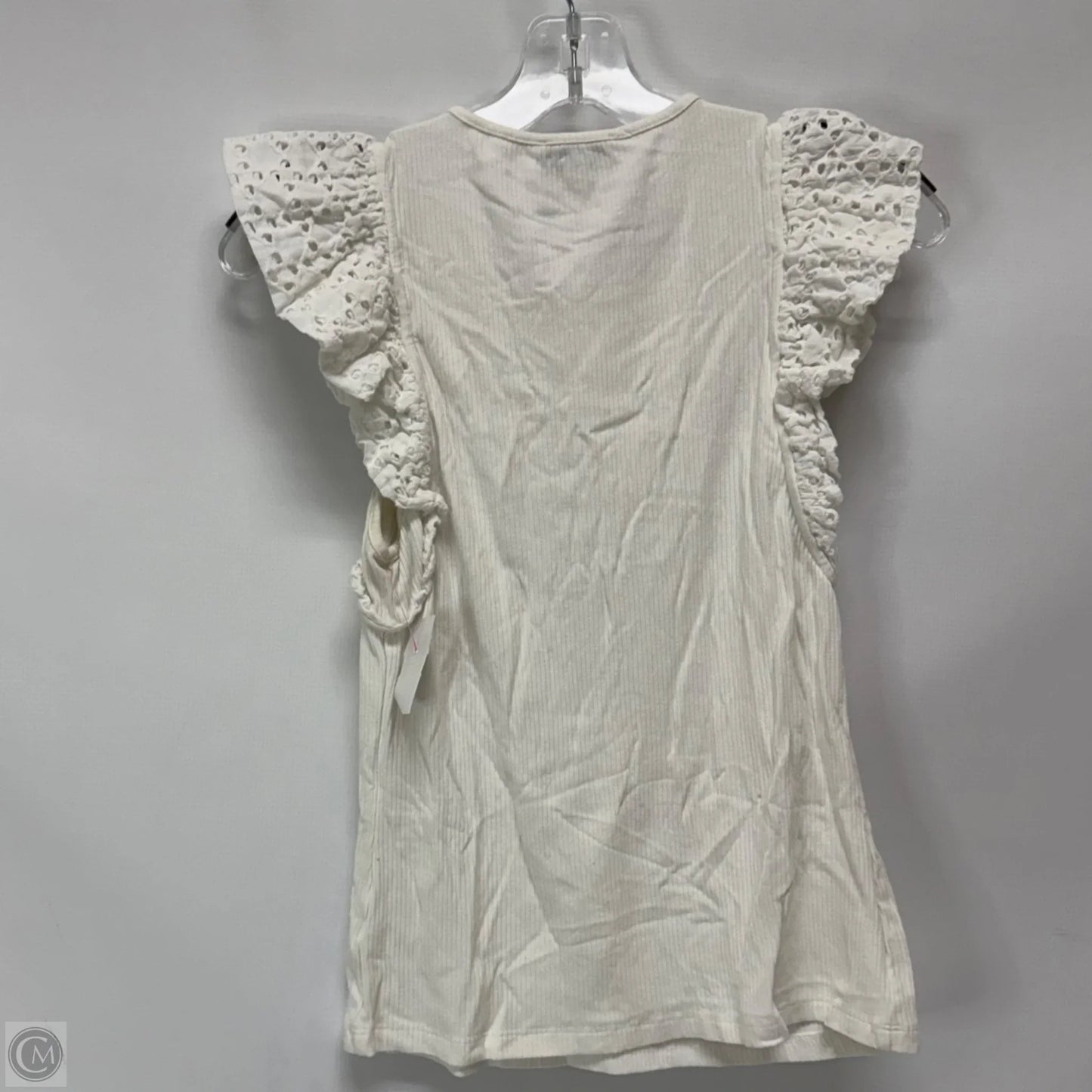 Top Sleeveless By Evereve In White, Size: M