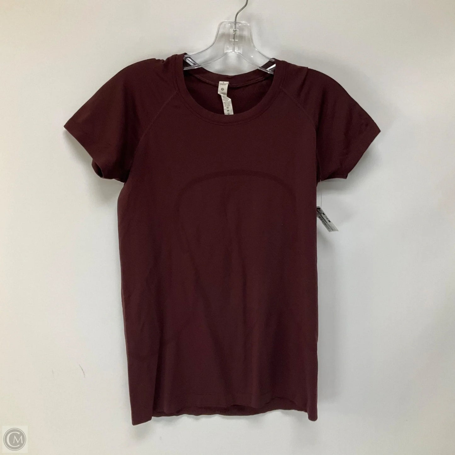 Athletic Top Short Sleeve By Lululemon In Purple, Size: 8