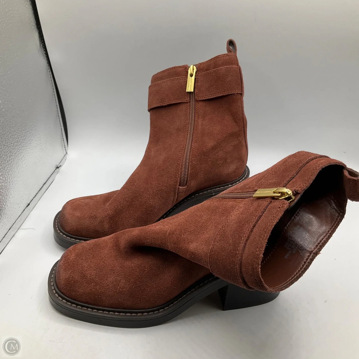 Boots Ankle Heels By Vince Camuto In Red, Size: 6.5