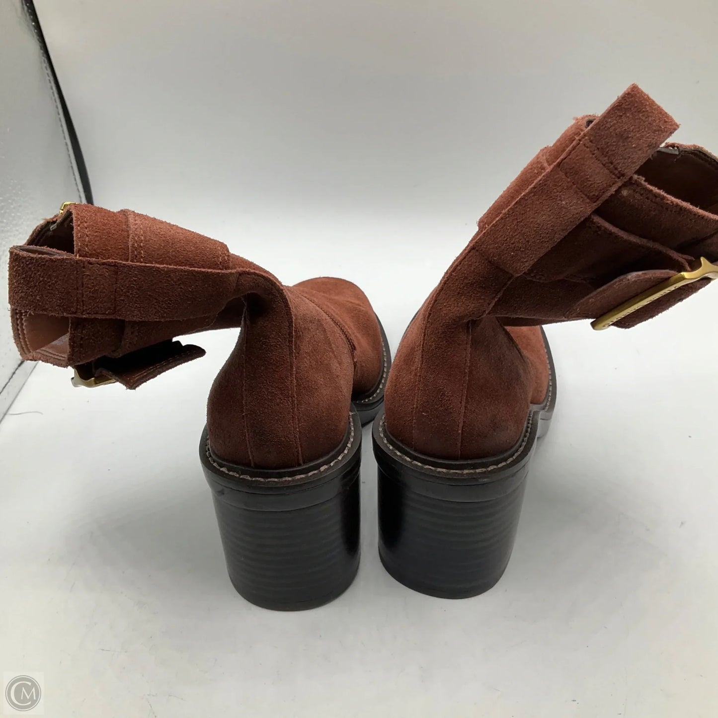 Boots Ankle Heels By Vince Camuto In Red, Size: 6.5