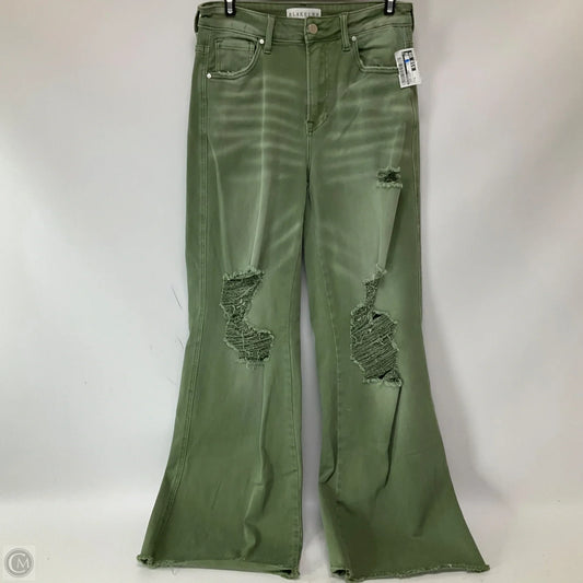 Jeans Flared By Blakeley In Green Denim, Size: 6